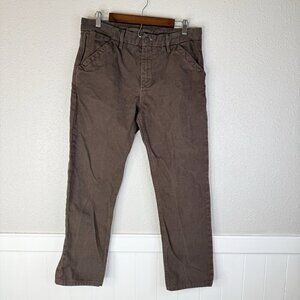 Freenote Cloth Workers Chino Slim Fit 14oz Slub Bark Japan Fabric Made USA 33x28